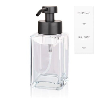 Chic 12oz Glass Foaming Soap Dispenser