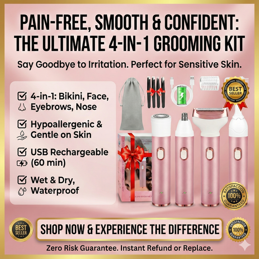 SmoothGoddess 4-in-1 Women's Grooming Kit