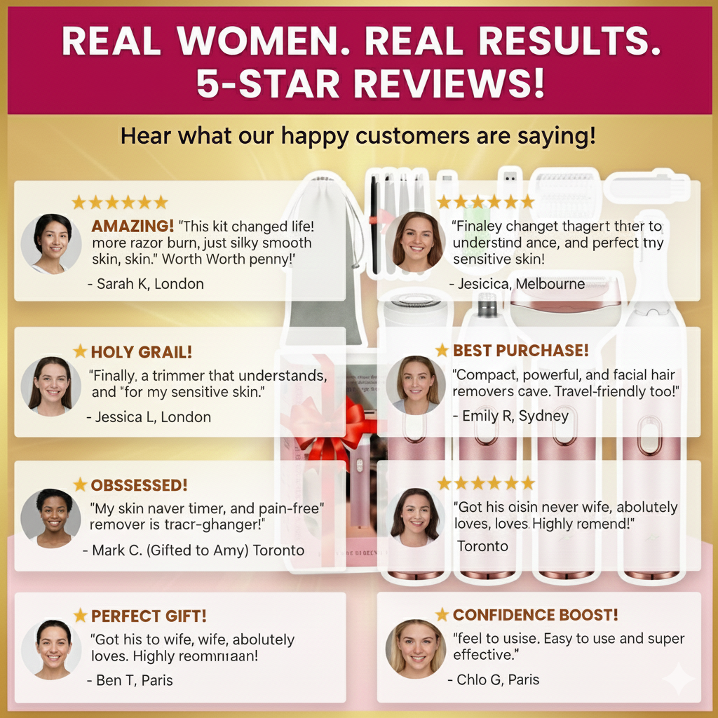 SmoothGoddess 4-in-1 Women's Grooming Kit