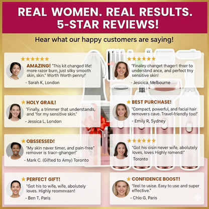 SmoothGoddess 4-in-1 Women's Grooming Kit